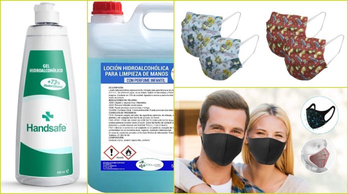 Mascarillas y geles hidroalcohólicos con mejores precios de Amazon
