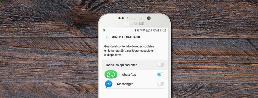 Mover apps a la tarjeta para liberar espacio en el móvil