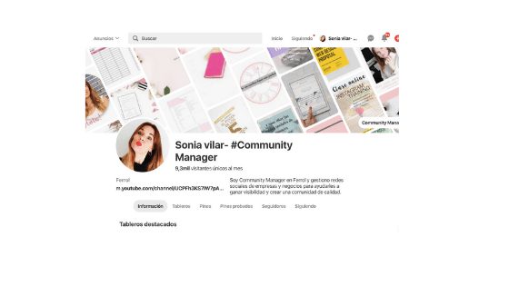 Guía paso a paso para tener el mejor perfil en Pinterest 7 Moncloa Cómo crear un buen perfil de Pinterest
