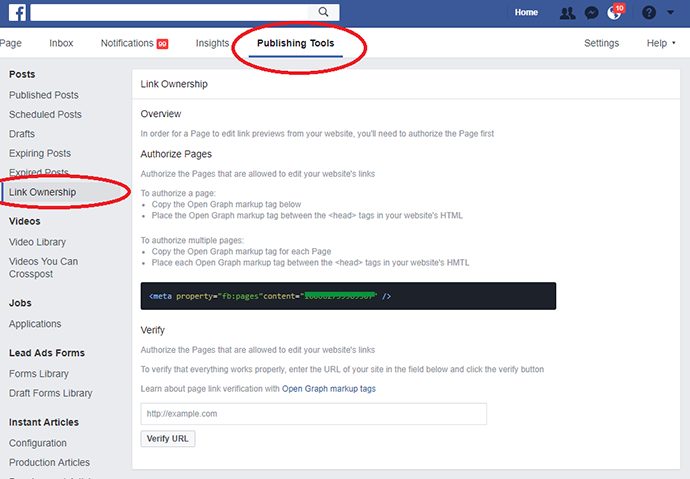 Vista previa de tu anuncio en Facebook Ads