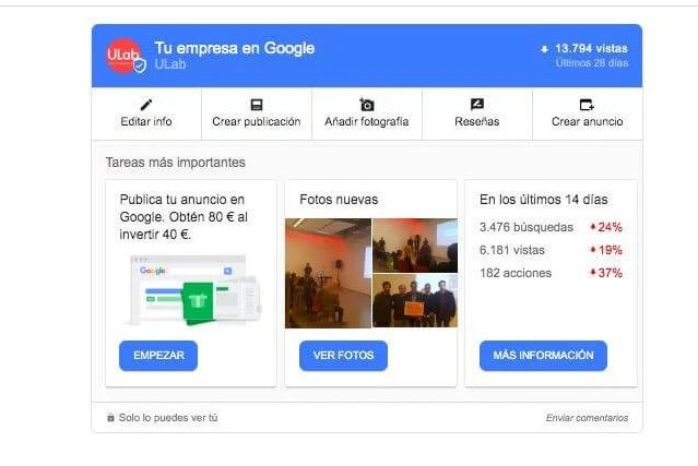 Qué puedes hacer con Google My Business