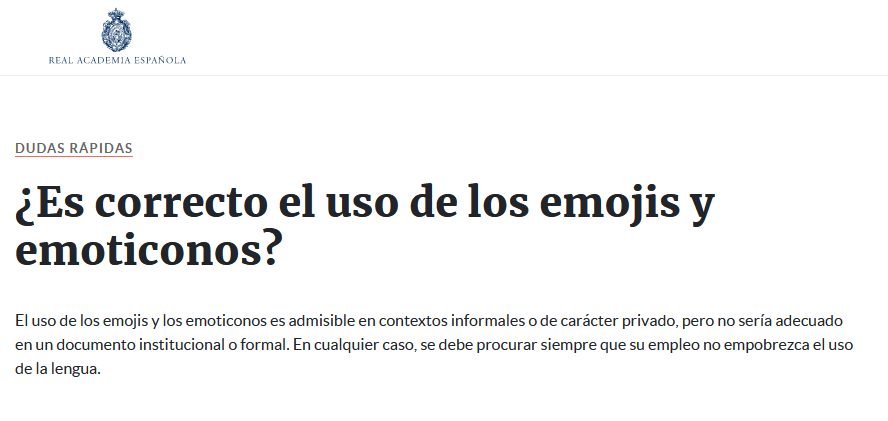 Lo que dice la RAE sobre los emojis