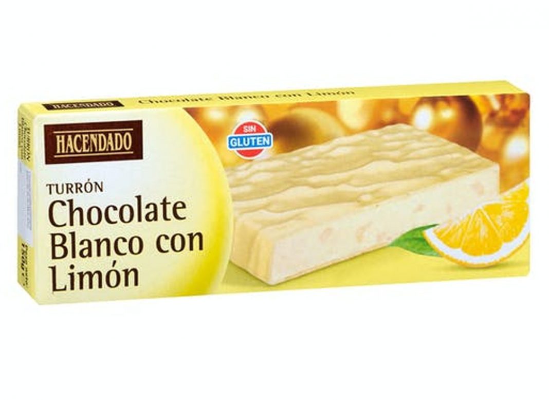 TURRÓN DE CHOCOLATE BLANCO CON LIMÓN DE MERCADONA