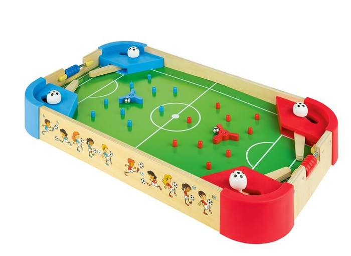 FUTBOLÍN PINBALL Y LABERINTO DE MADERA