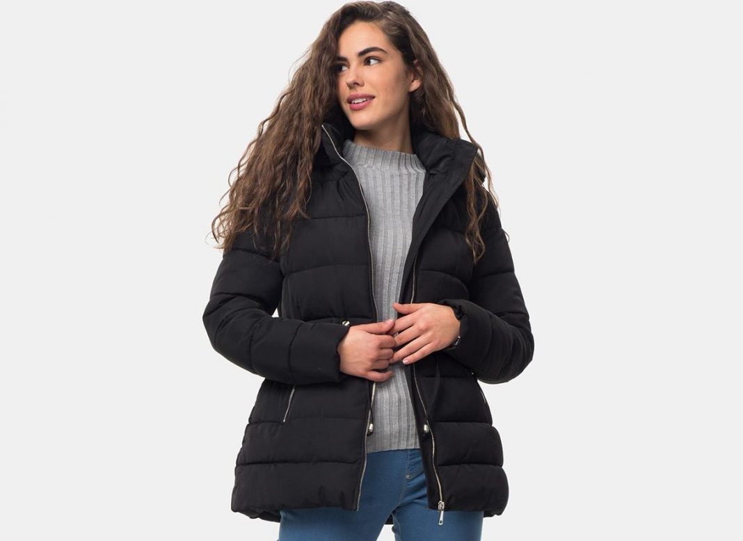 PARKA GUATEADA CON CAPUCHA PARA MUJER TEX