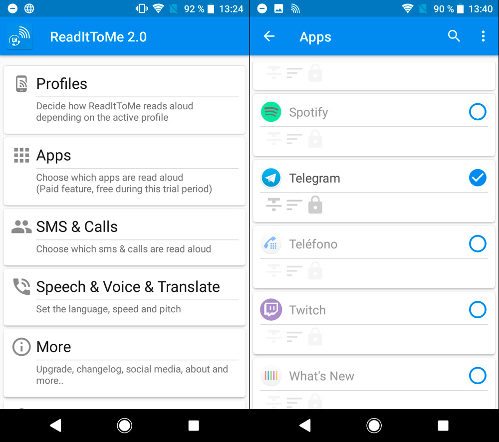 ReadItToMe, aplicaciones para leer mensajes de texto
