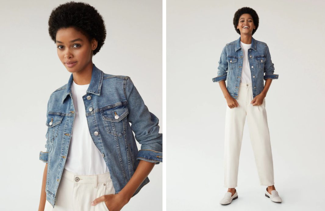 cazadora denim mango
