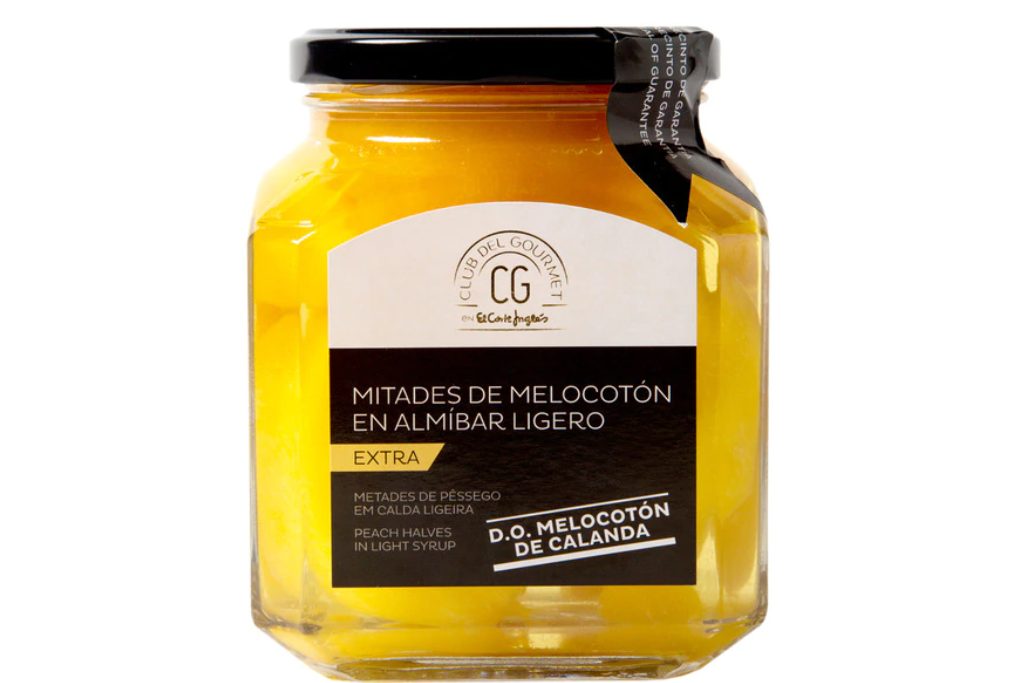 melocoton almibar