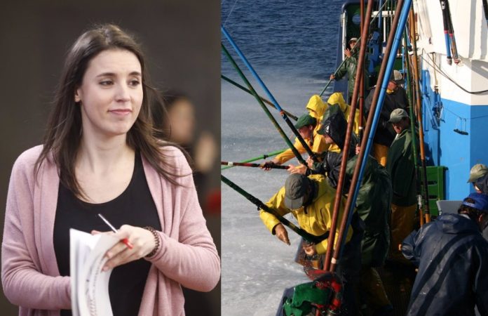 Irene Montero pesca