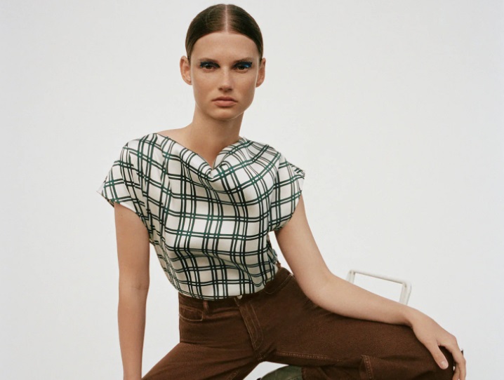 blusa cuadros