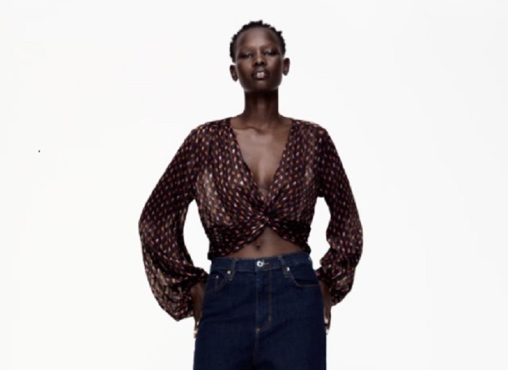 blusa vaporosa zara