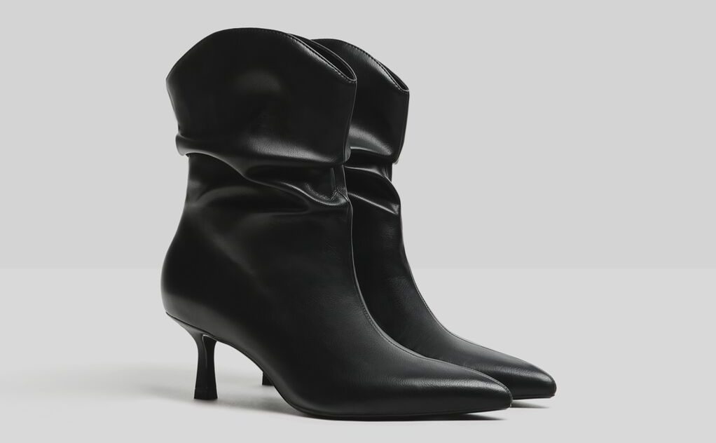 botines arrugados