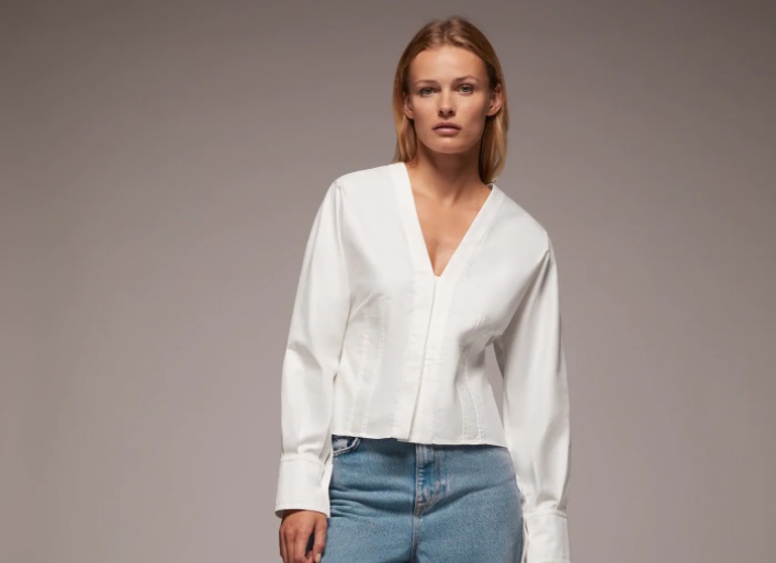 Camisa blanca básica