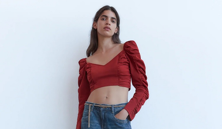 camisa con fruncidos