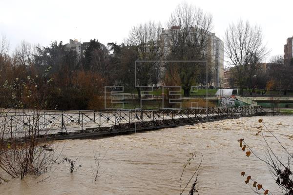 Nivel de alarma por crecida en el río Ucero en Soria y de alerta de tres ríos de la Cuenca del Duero
