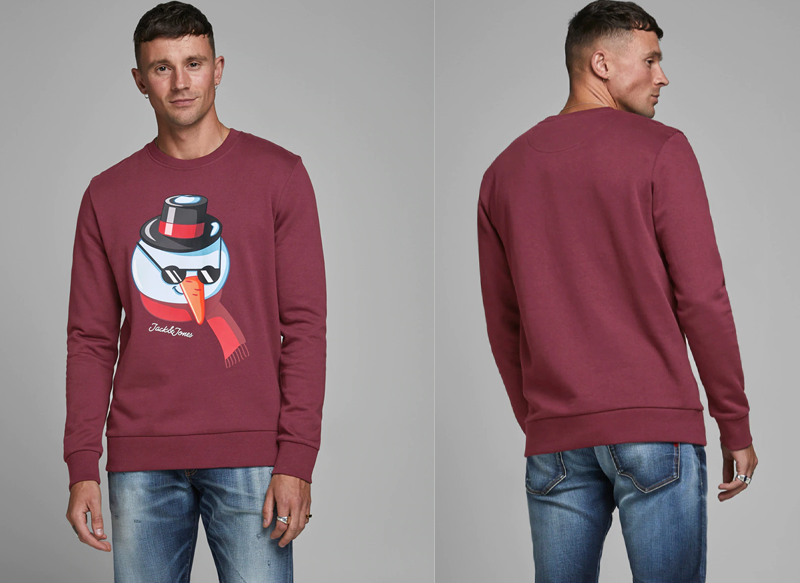 SUDADERA DE HOMBRE CON CUELLO REDONDO JACK AND JONES