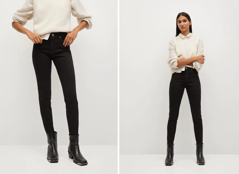 JEANS SKINNY TIRO MEDIO ELSA DE MANGO