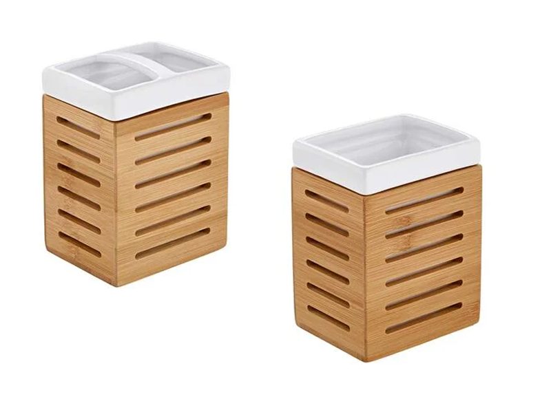 ACCESORIOS PARA BAÑO DE BAMBÚ