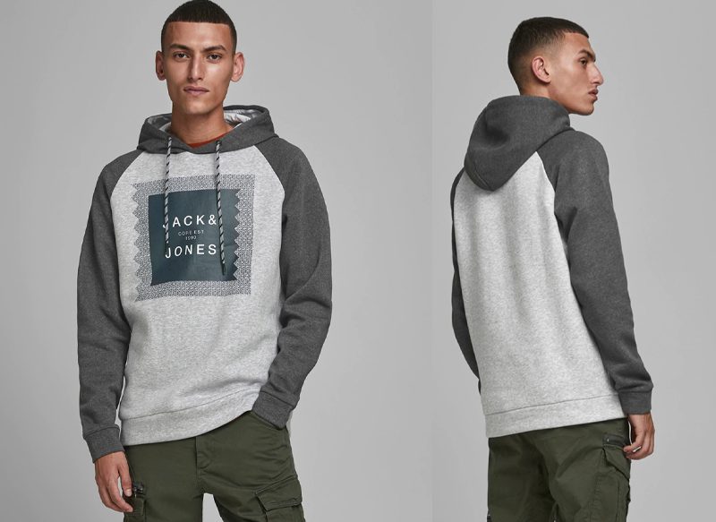 SUDADERA GRIS JACK & JONES, REBAJADA EN EL CORTE INGLÉS