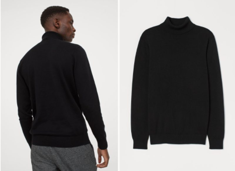 JERSEY DE CUELLO ALTO EN PUNTO DE H&M