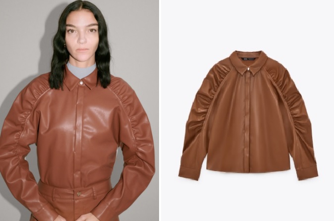 blusa cuero
