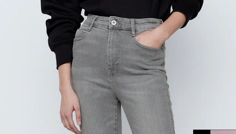 Pantalones de tiro alto en Zara