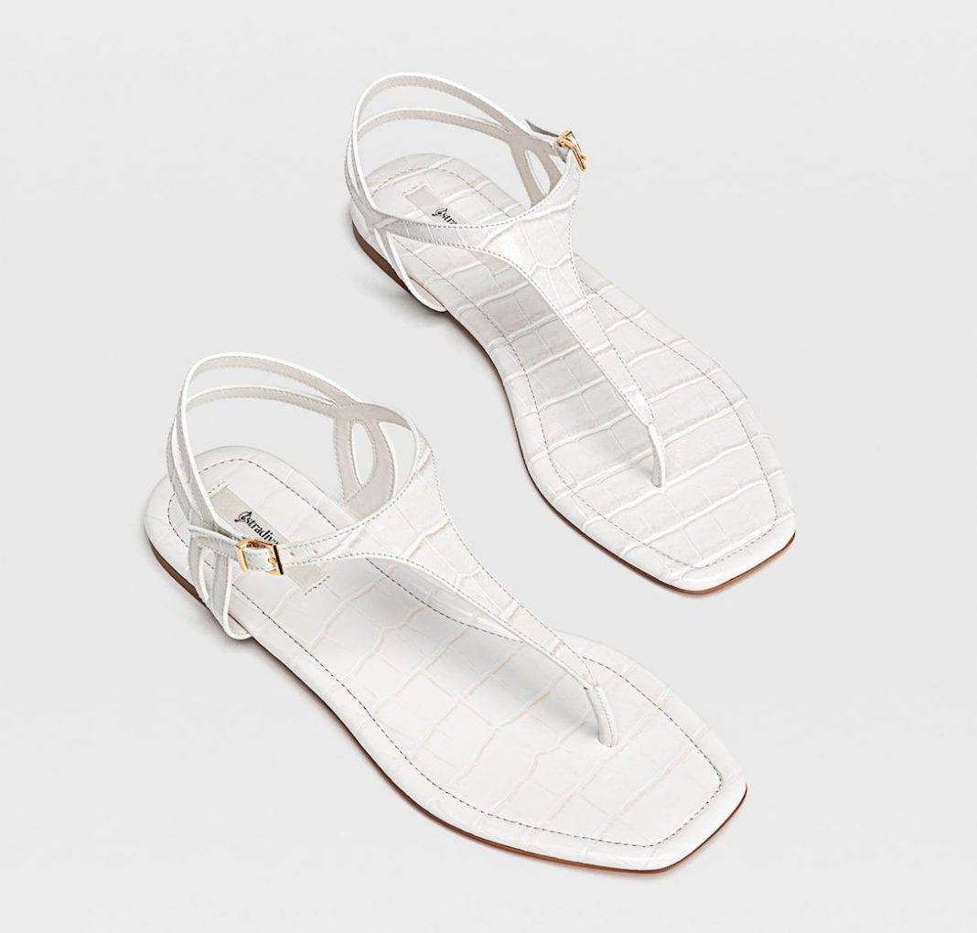 sandalias planas stradivarius