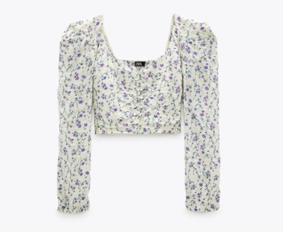 top estampado zara