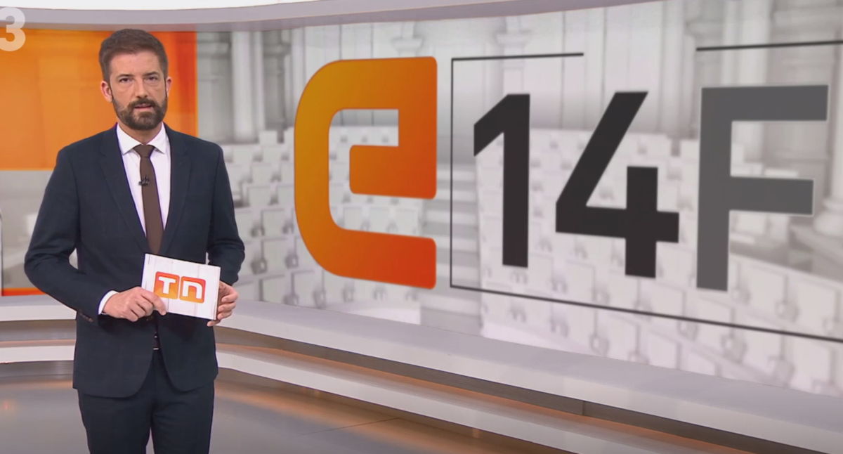 Toni Cruanyes, presentador de informativos de TV3, en esta campaña