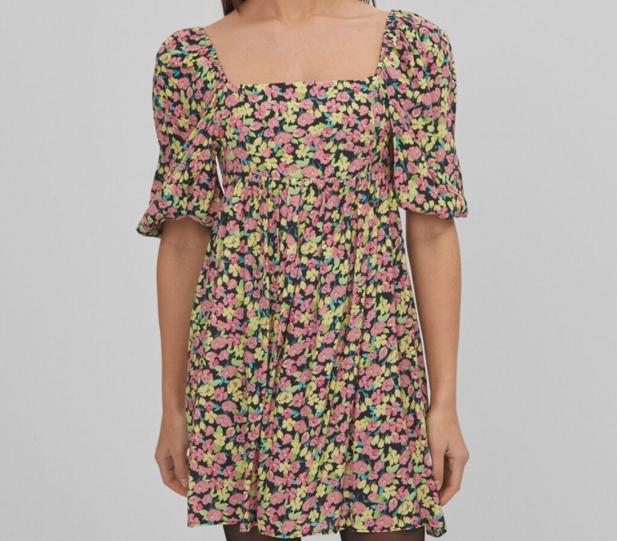vestido babydoll bershka
