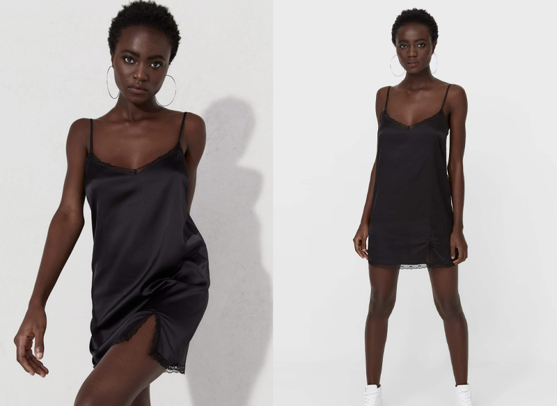 VESTIDO CORTO LENCERO