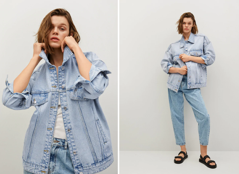 CHAQUETA DENIM OVERSIZE