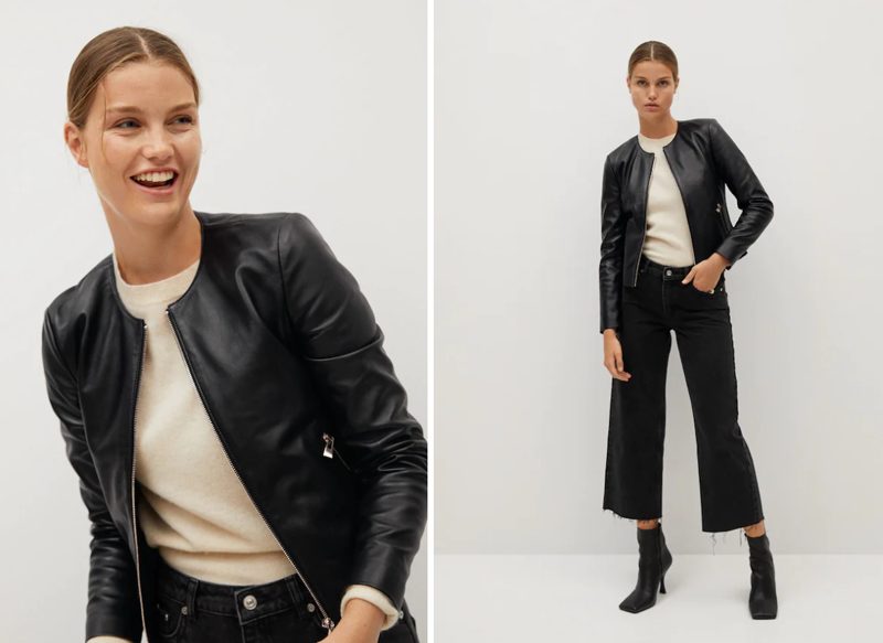 CAZADORA BIKER PIEL