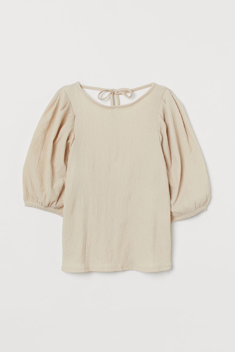 blusa manga puffy hm