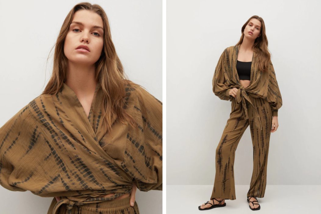camisa algodon nudo mango