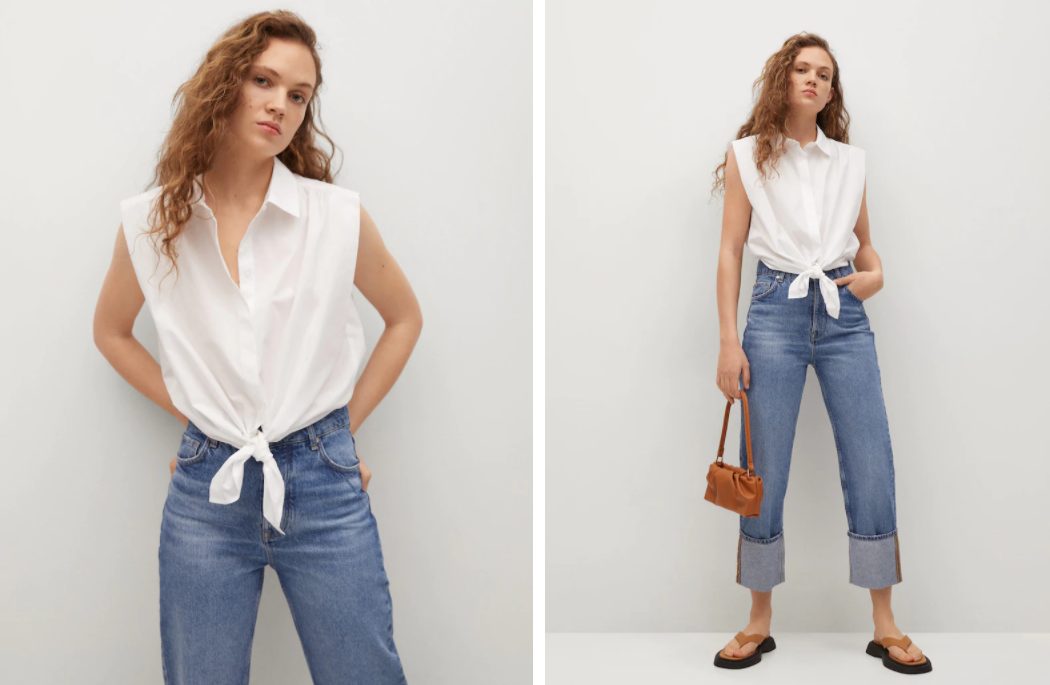 camisa algodon oversize