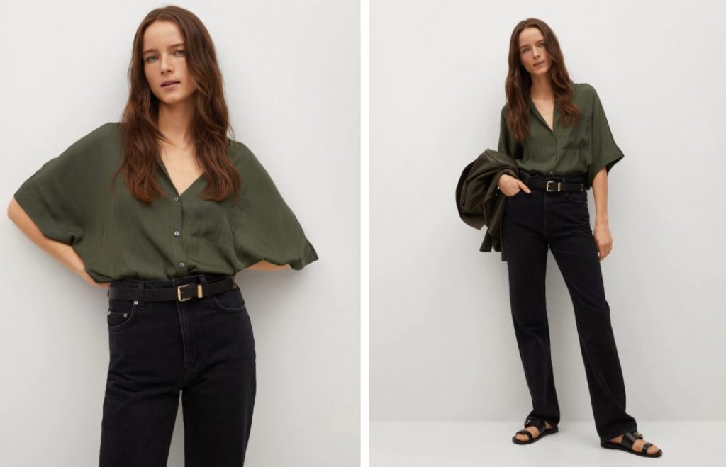 mini Solo haz Tomar un baño camisa verde mango Tentáculo invadir Eh