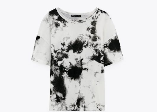 camiseta estampada zara