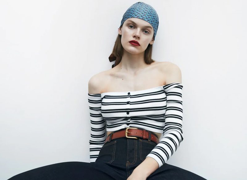 CAMISETA CROP BOTONES
