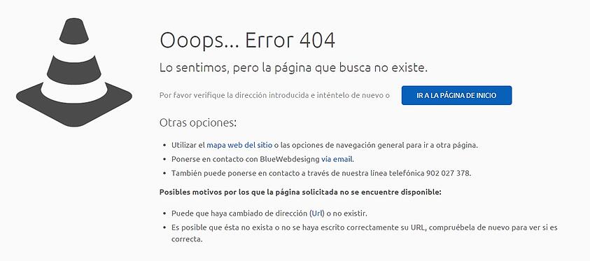 El más popular es el Error 404