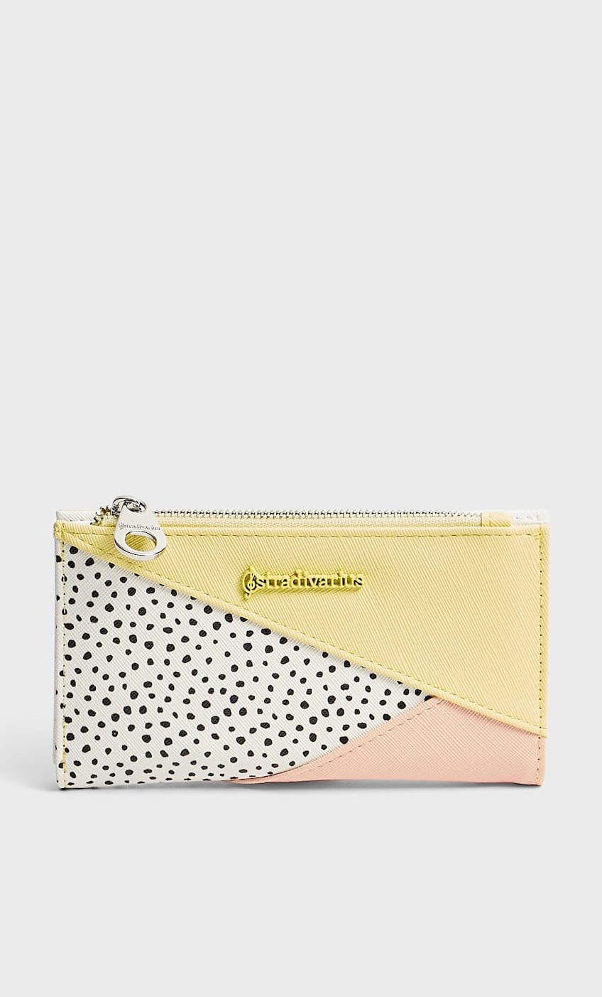 Monedero básico patchwork- Stradivarius