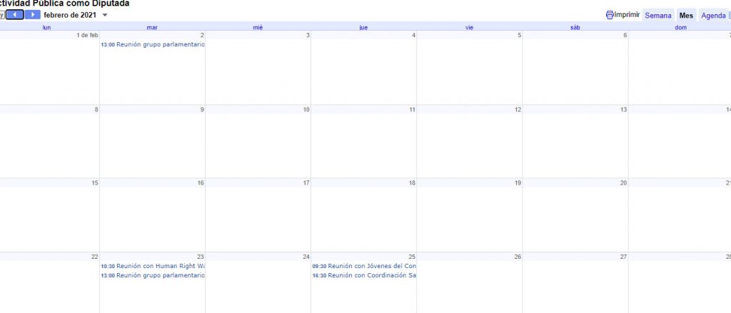¿A qué se dedica la "chaquetera" Álvarez Brasero? 7 días de trabajo en su agenda de 2021 3 Moncloa agenda febrero Moncloa