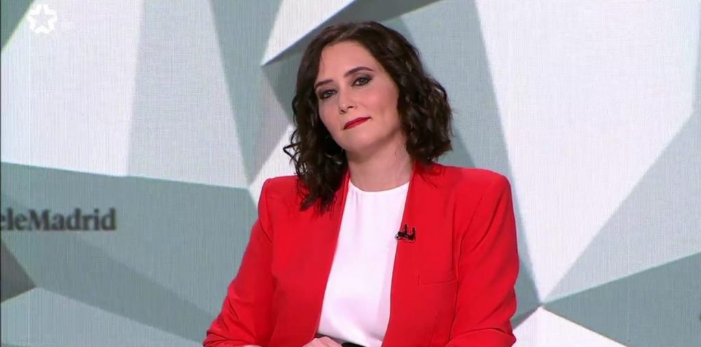 Isabel Díaz Ayuso, candidata del PP