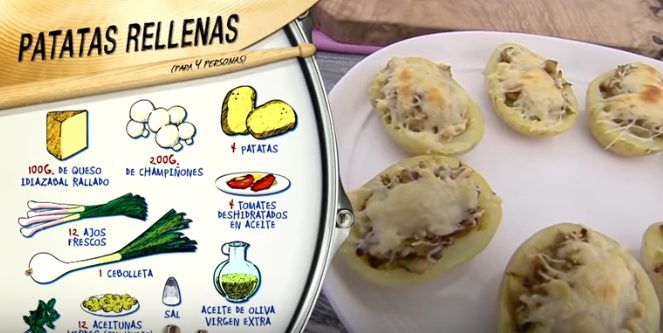 Ingredientes de las patatas rellenas