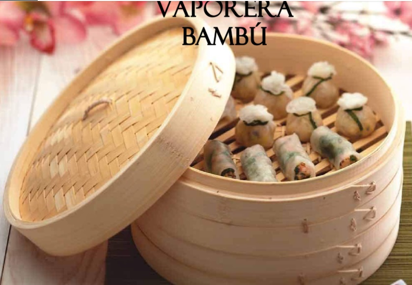 vaporera de bambú