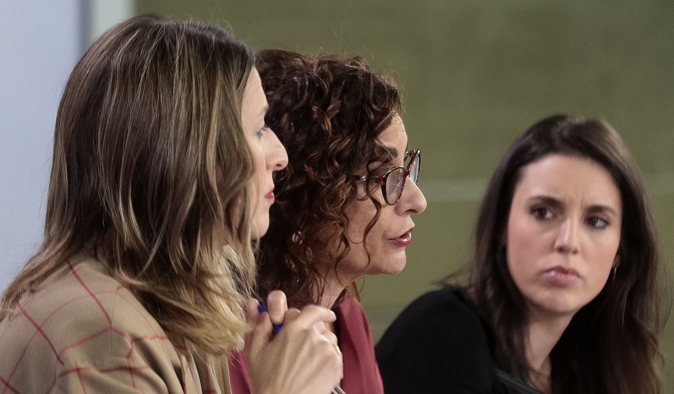 Yolanda Díaz y Pablo Iglesias