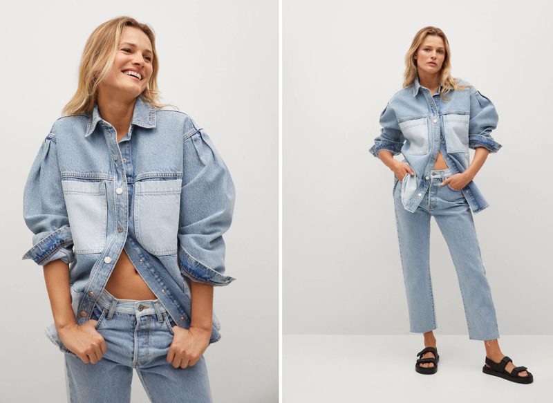 SOBRECAMISA OVERSIZE DENIM PANELES