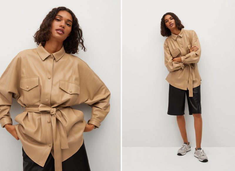 SOBRECAMISA EFECTO PIEL DE MANGO