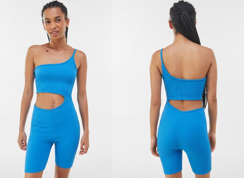 MONO CORTO CUT OUT TIRANTES DE BERSHKA