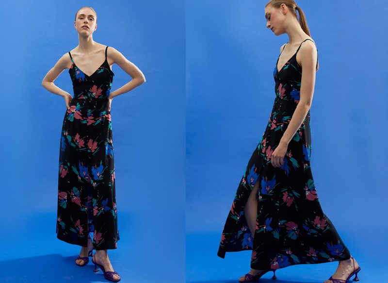 VESTIDO LARGO BOTONES DE SFERA